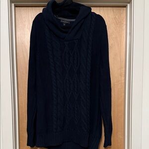 Banana republic XL Dark Blue Cowl Neck Sweater